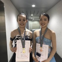 トレーニングの生徒がフィギュアスケートの試合で優勝&3位になりました。